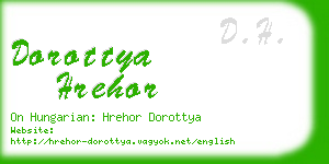 dorottya hrehor business card